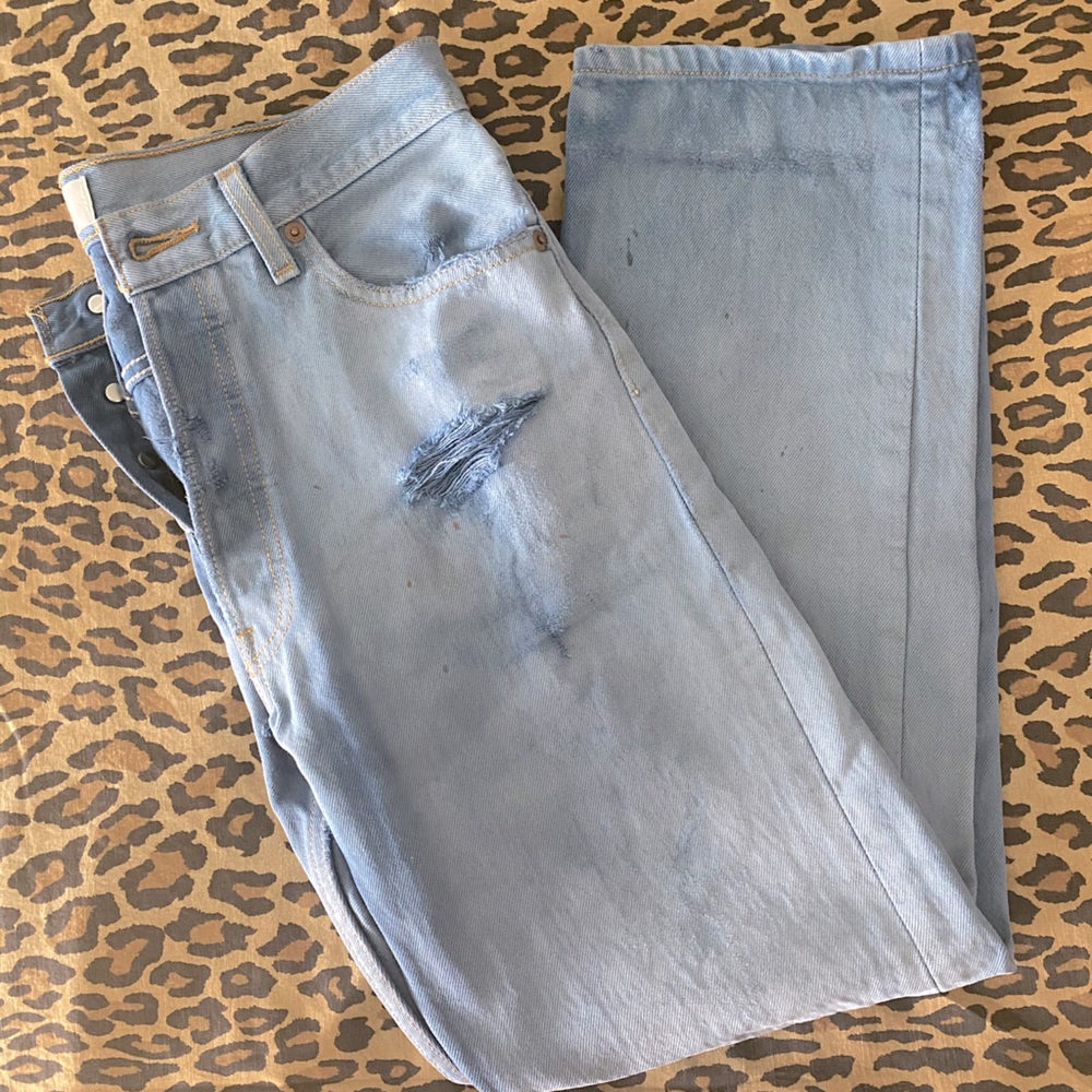 Levi’s Vintage Sunburned and Indigo-Dyed 501 denim